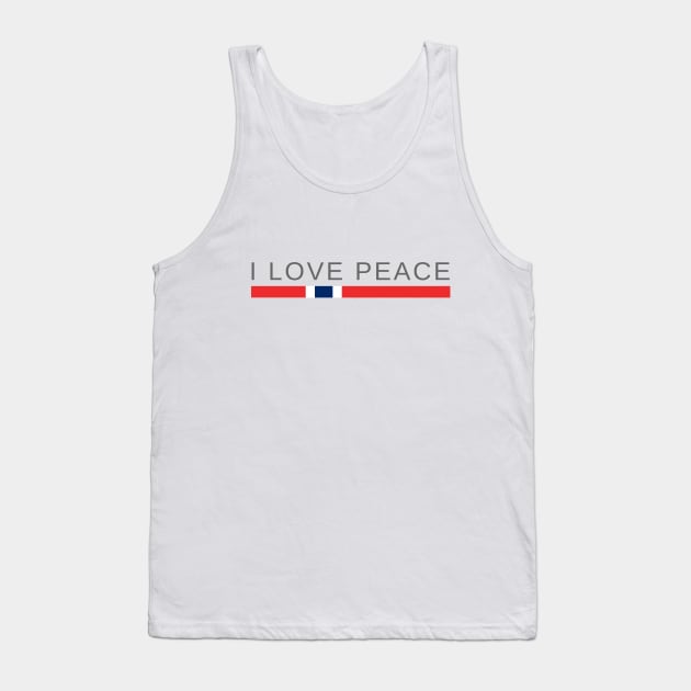 I love Peace | Norway Tank Top by tshirtsnorway